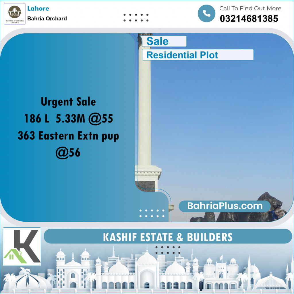 Residential Plot for Sale in Bahria Orchard, Lahore - (BP-206441)