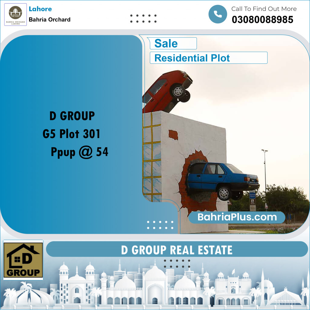 Residential Plot for Sale in Bahria Orchard, Lahore - (BP-206482)