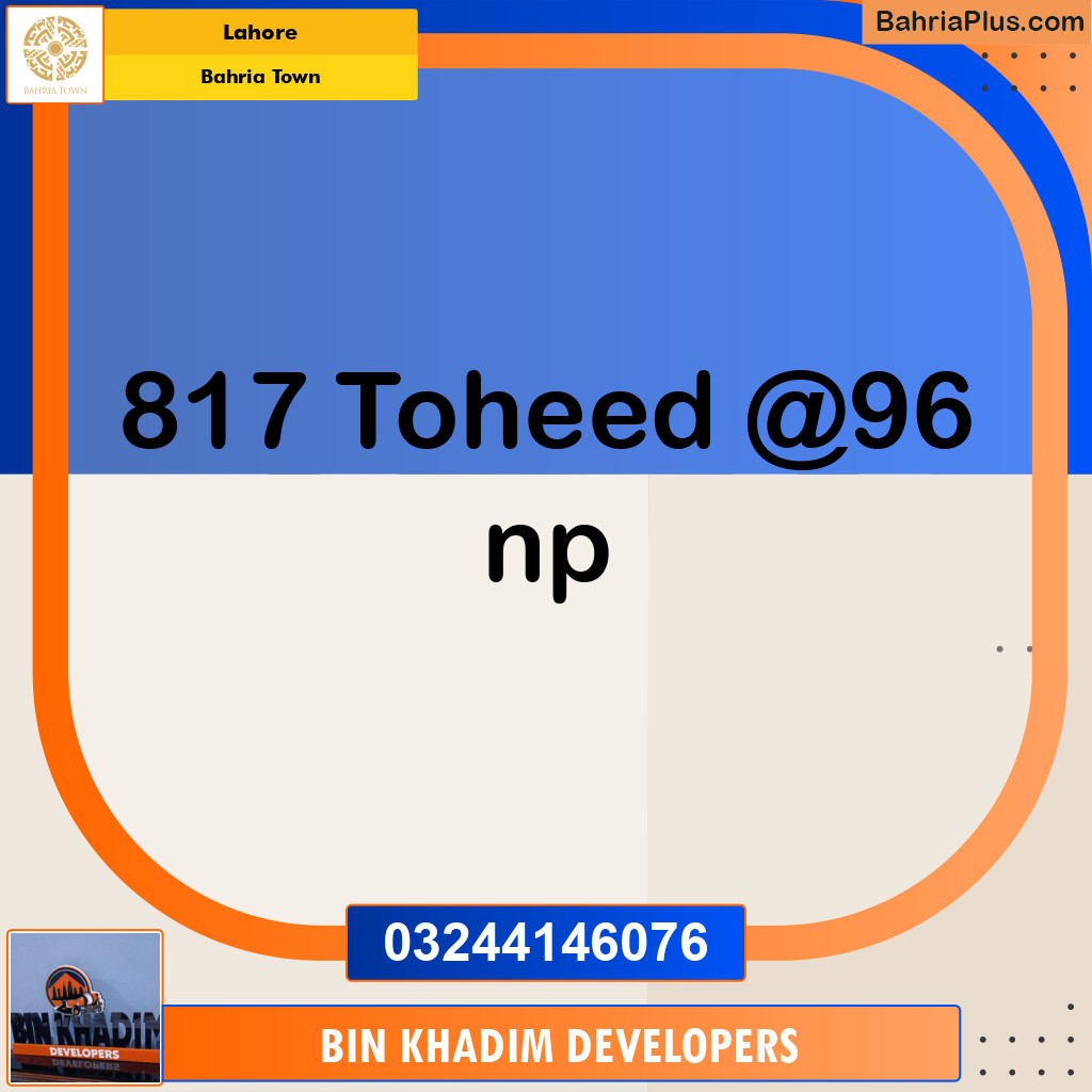Residential Plot for Sale in Bahria Town, Lahore - (BP-206524)