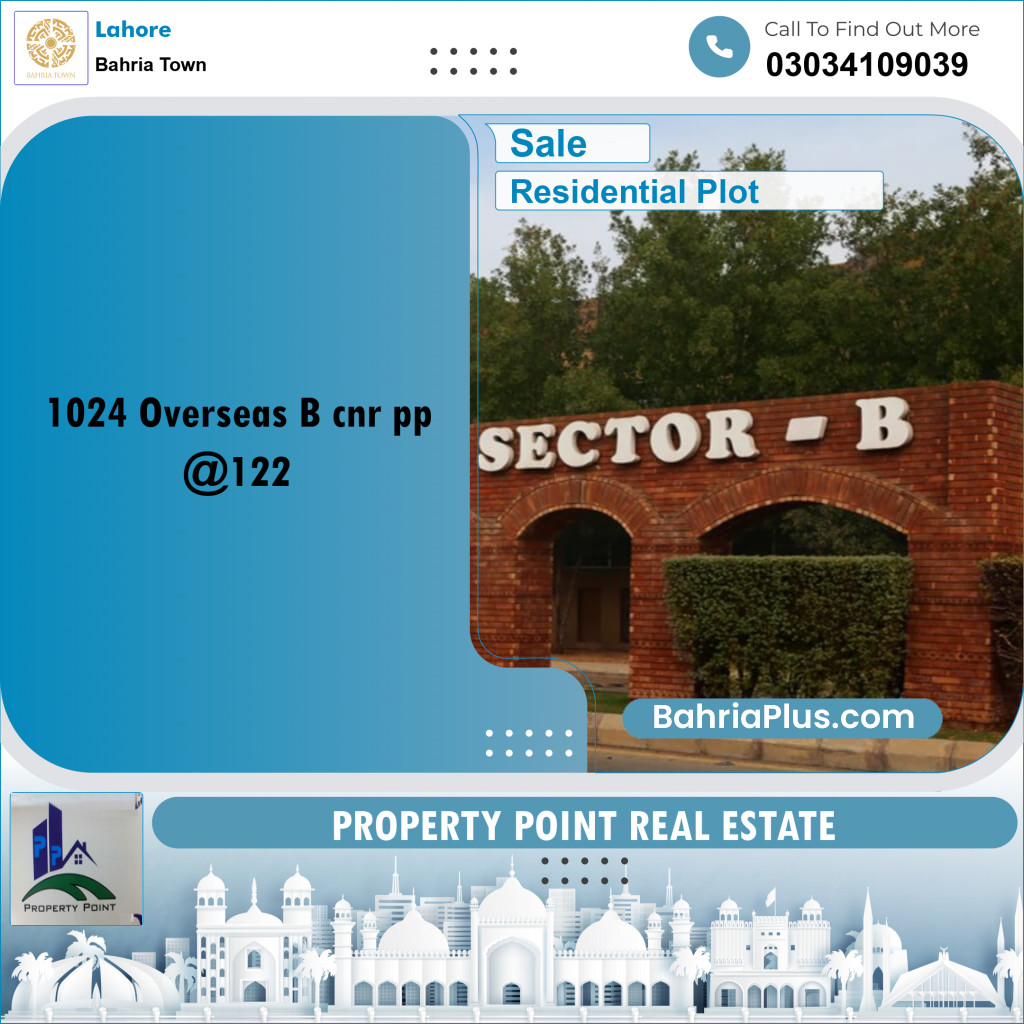 Residential Plot for Sale in Bahria Town, Lahore - (BP-206553)