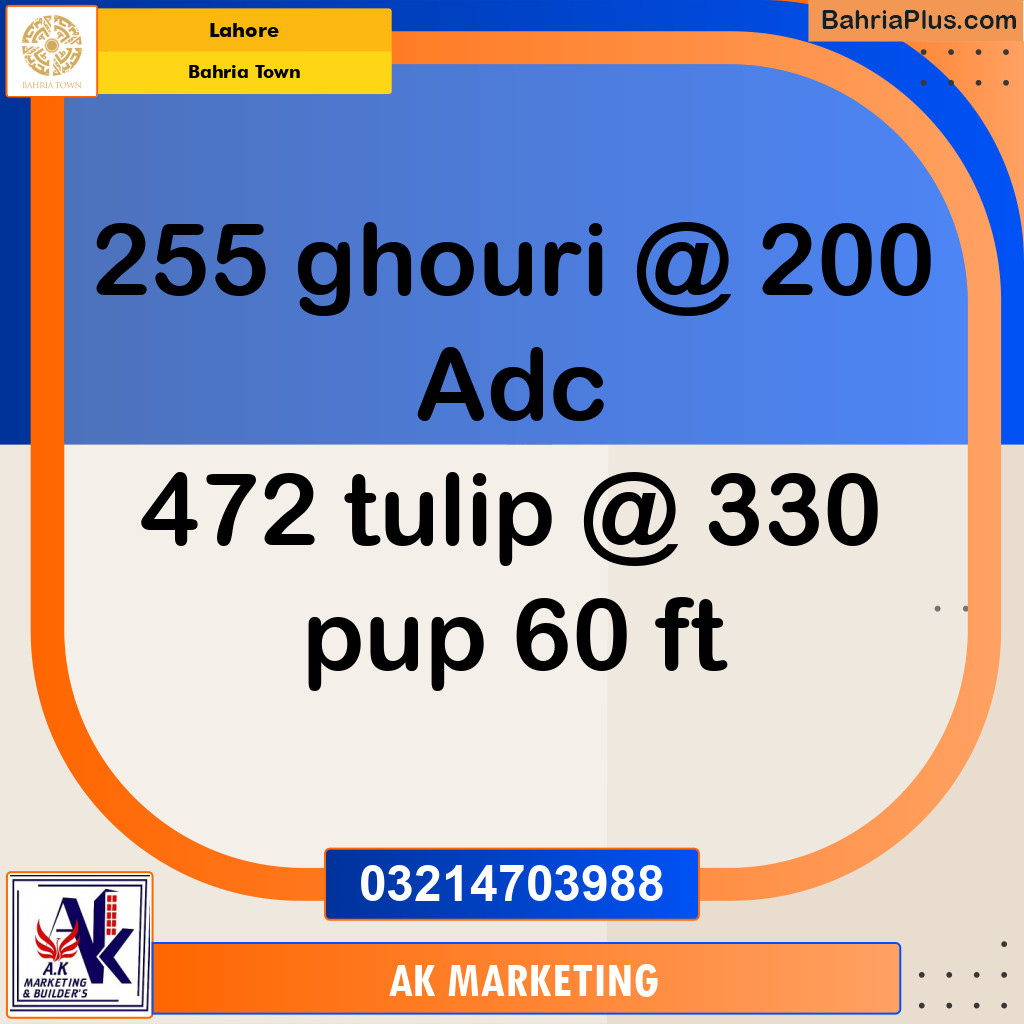 Residential Plot for Sale in Bahria Town, Lahore - (BP-206563)