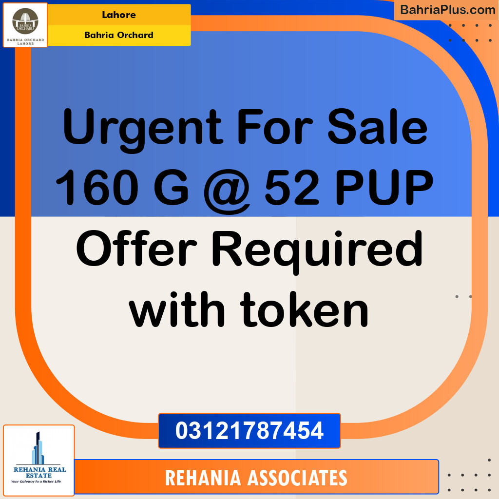 Residential Plot for Sale in Bahria Orchard, Lahore - (BP-206631)