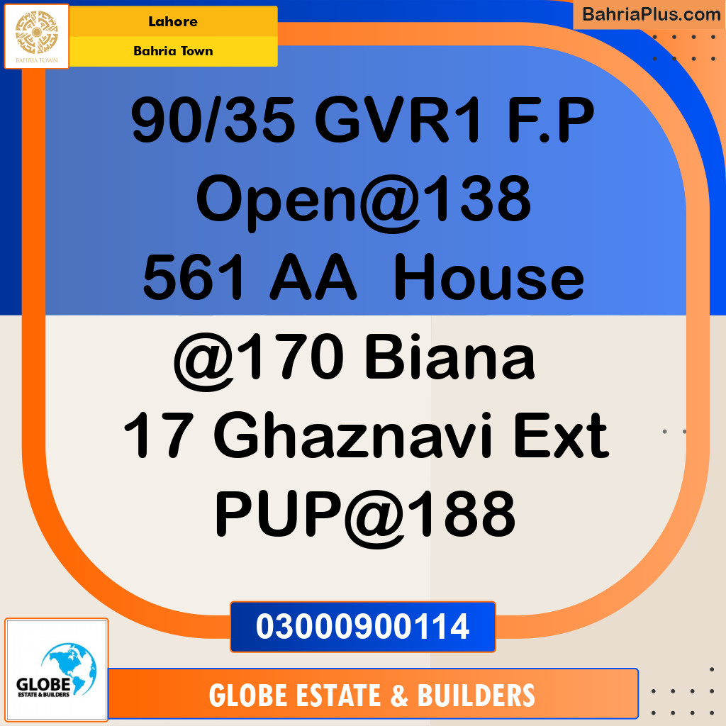 Residential Plot for Sale in Bahria Town, Lahore - (BP-206639)