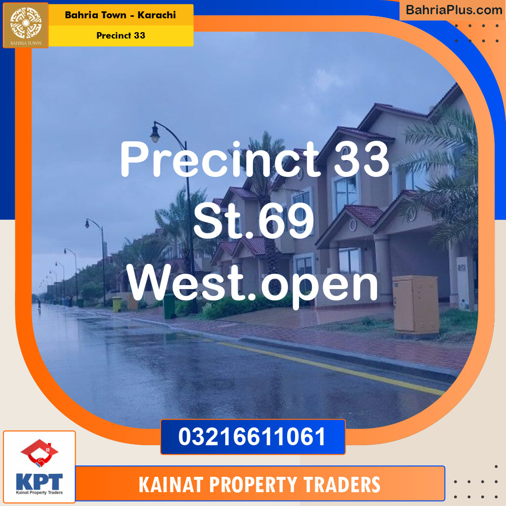 500 Sq. Yards Residential Plot for Sale in Precinct 33 -  Bahria Town, Karachi - (BP-206640)
