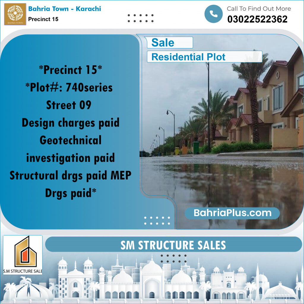 125 Sq. Yards Residential Plot for Sale in Precinct 15 -  Bahria Town, Karachi - (BP-206706)