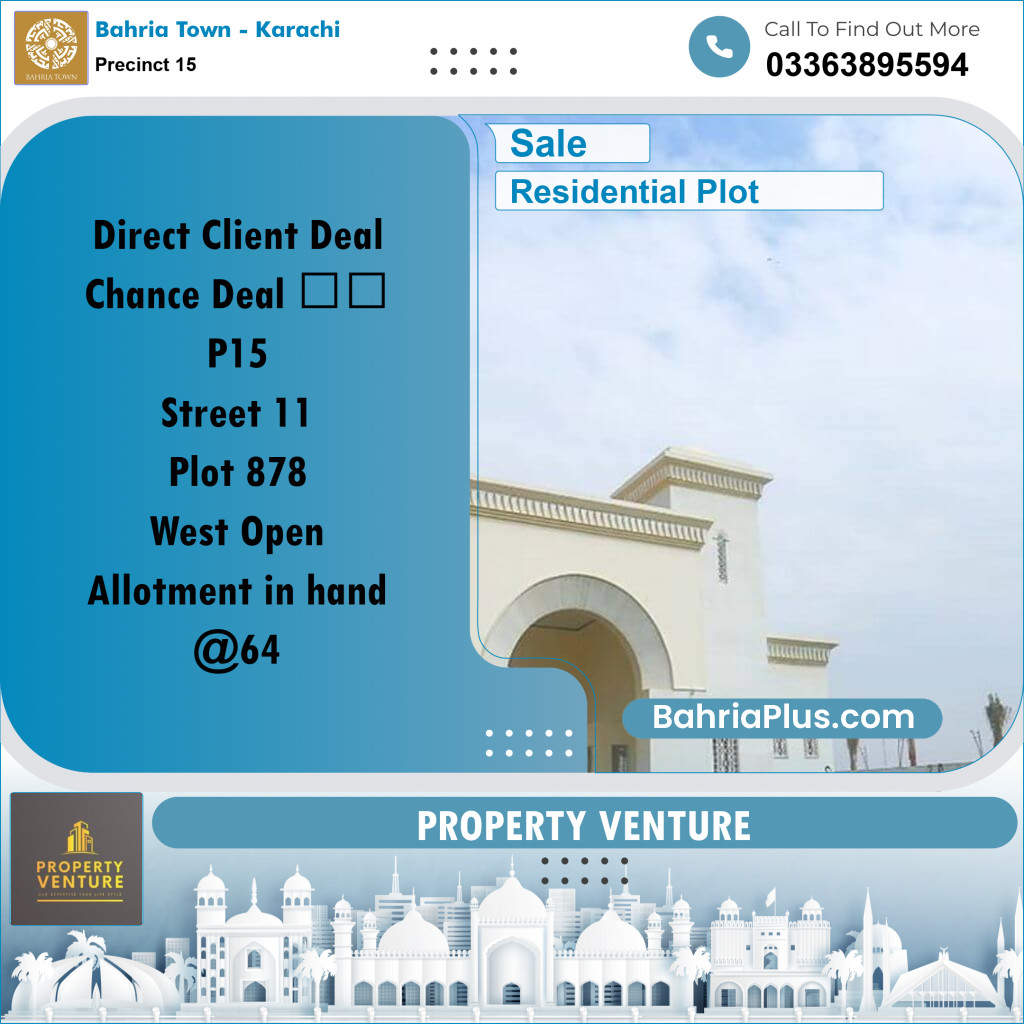 125 Sq. Yards Residential Plot for Sale in Precinct 15 -  Bahria Town, Karachi - (BP-206843)