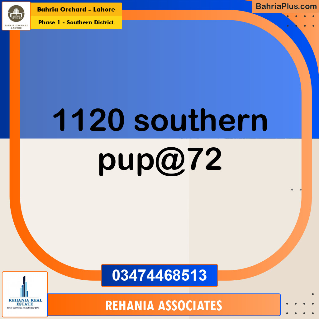 10 Marla Residential Plot for Sale in Phase 1 - Southern District -  Bahria Orchard, Lahore - (BP-207064)