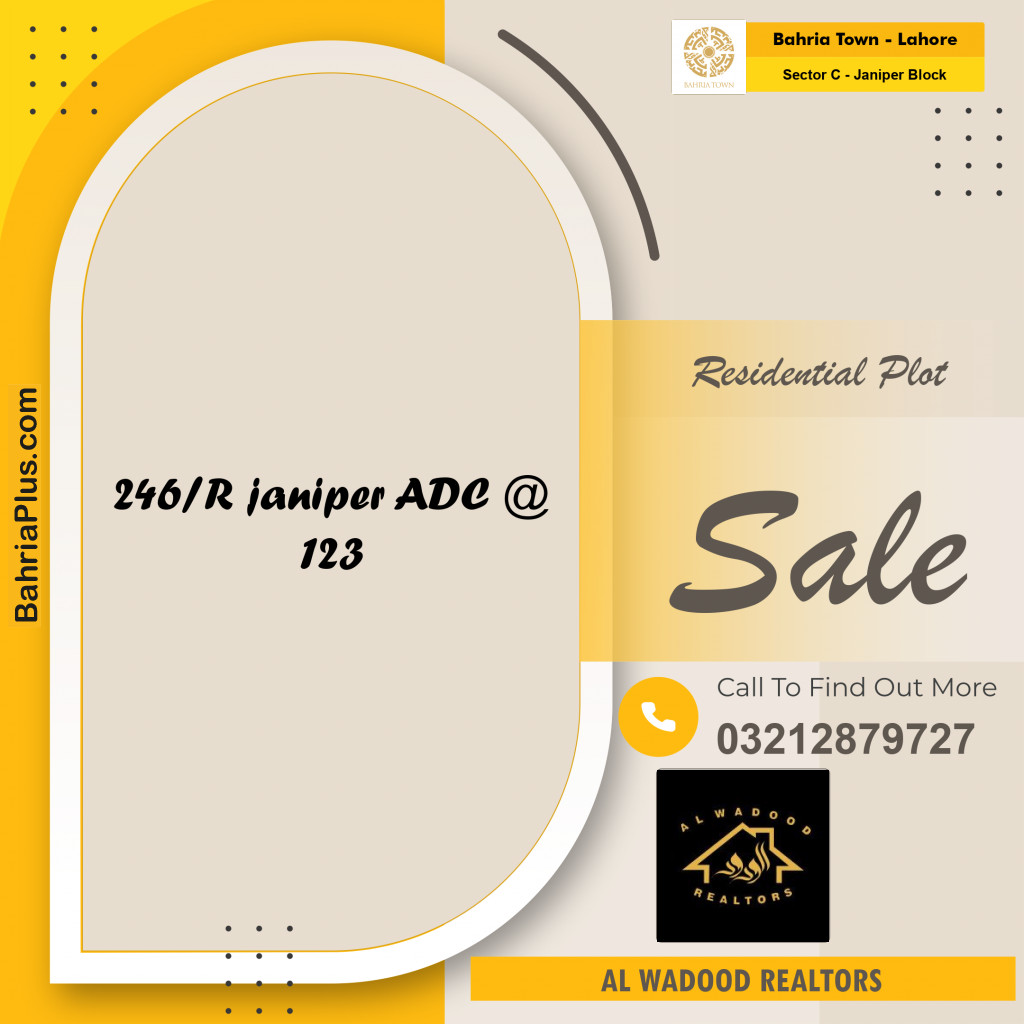 10 Marla Residential Plot for Sale in Sector C - Janiper Block -  Bahria Town, Lahore - (BP-207127)