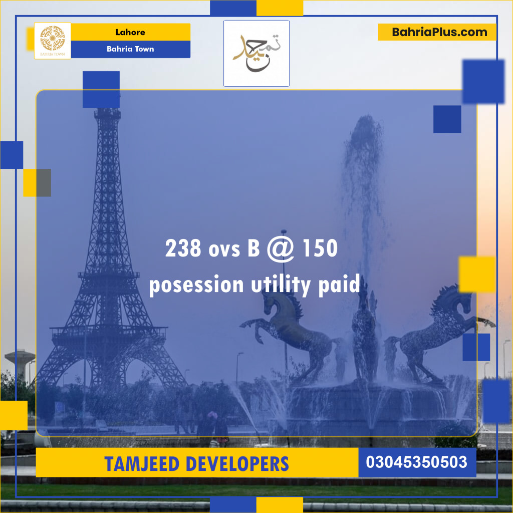 Residential Plot for Sale in Bahria Town, Lahore - (BP-207158)