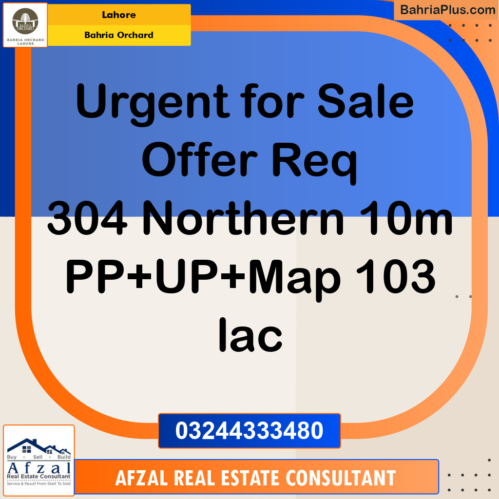 Residential Plot for Sale in Bahria Orchard, Lahore - (BP-207181)