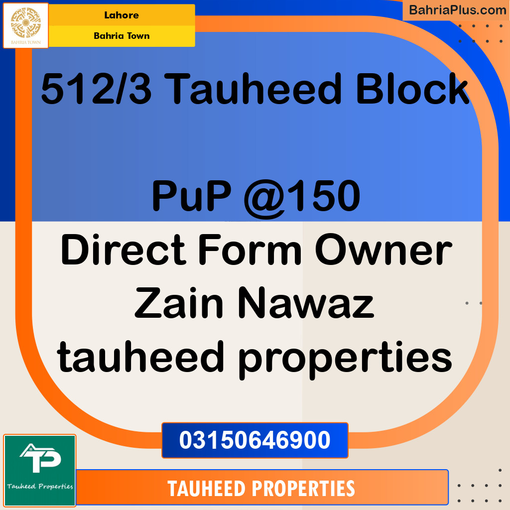 Residential Plot for Sale in Bahria Town, Lahore - (BP-207190)