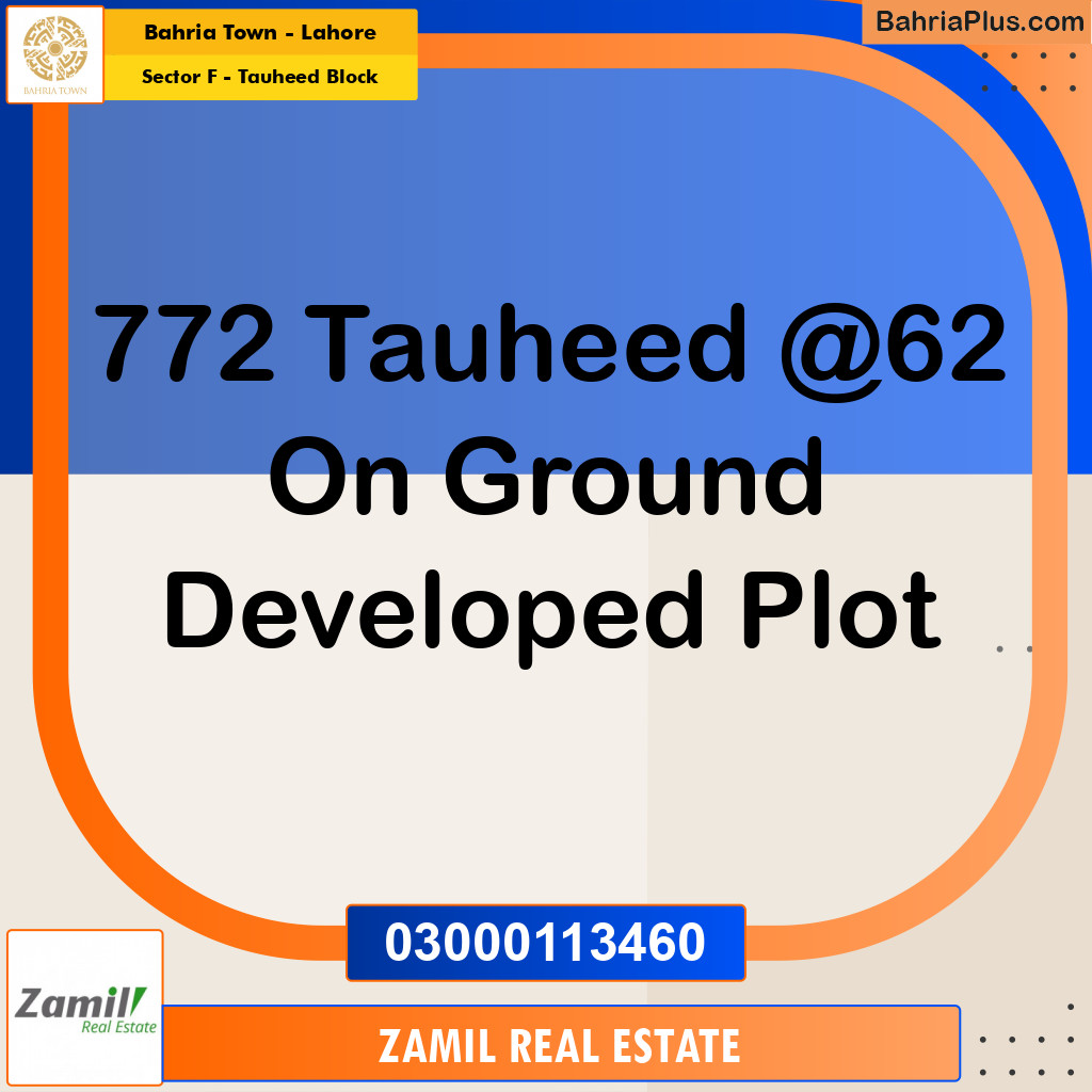 5 Marla Residential Plot for Sale in Sector F - Tauheed Block -  Bahria Town, Lahore - (BP-207247)