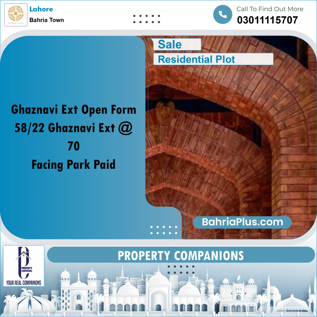 Residential Plot for Sale in Bahria Town, Lahore - (BP-207280)