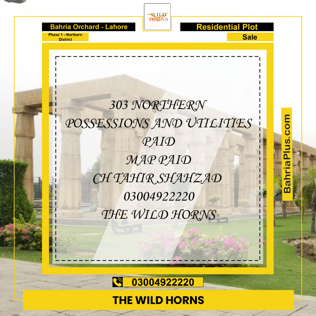 10 Marla Residential Plot for Sale in Phase 1 - Northern District -  Bahria Orchard, Lahore - (BP-207305)