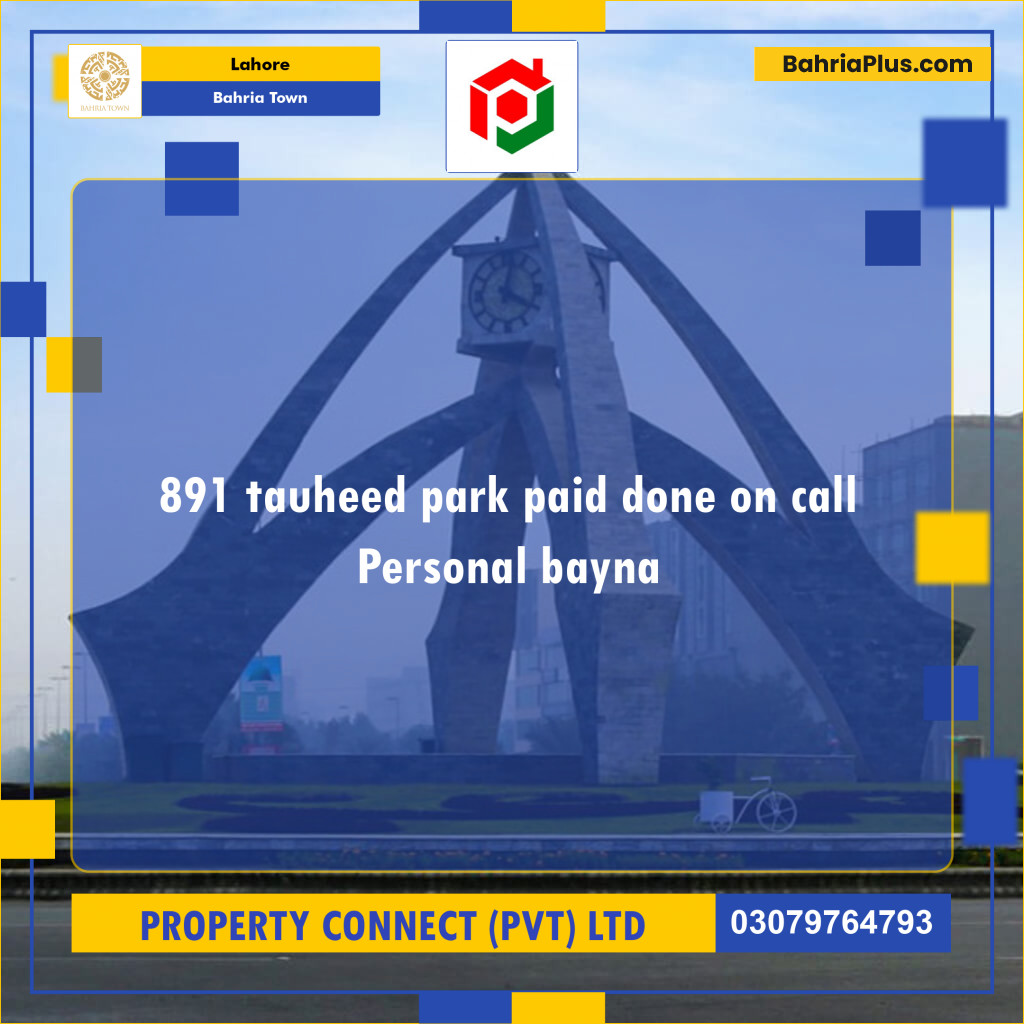 Residential Plot for Sale in Bahria Town, Lahore - (BP-207312)