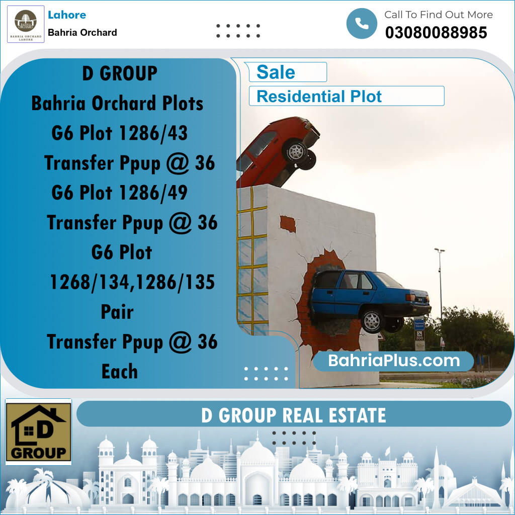 Residential Plot for Sale in Bahria Orchard, Lahore - (BP-207353)