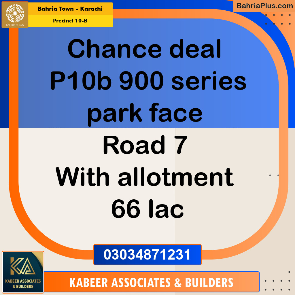 Residential Plot for Sale in Precinct 10-B -  Bahria Town, Karachi - (BP-207428)