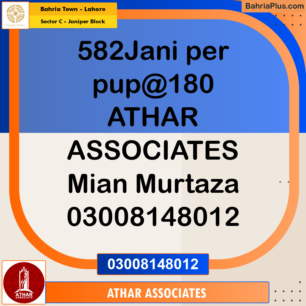 10 Marla Residential Plot for Sale in Sector C - Janiper Block - Bahria Town, Lahore - (BP-207458)