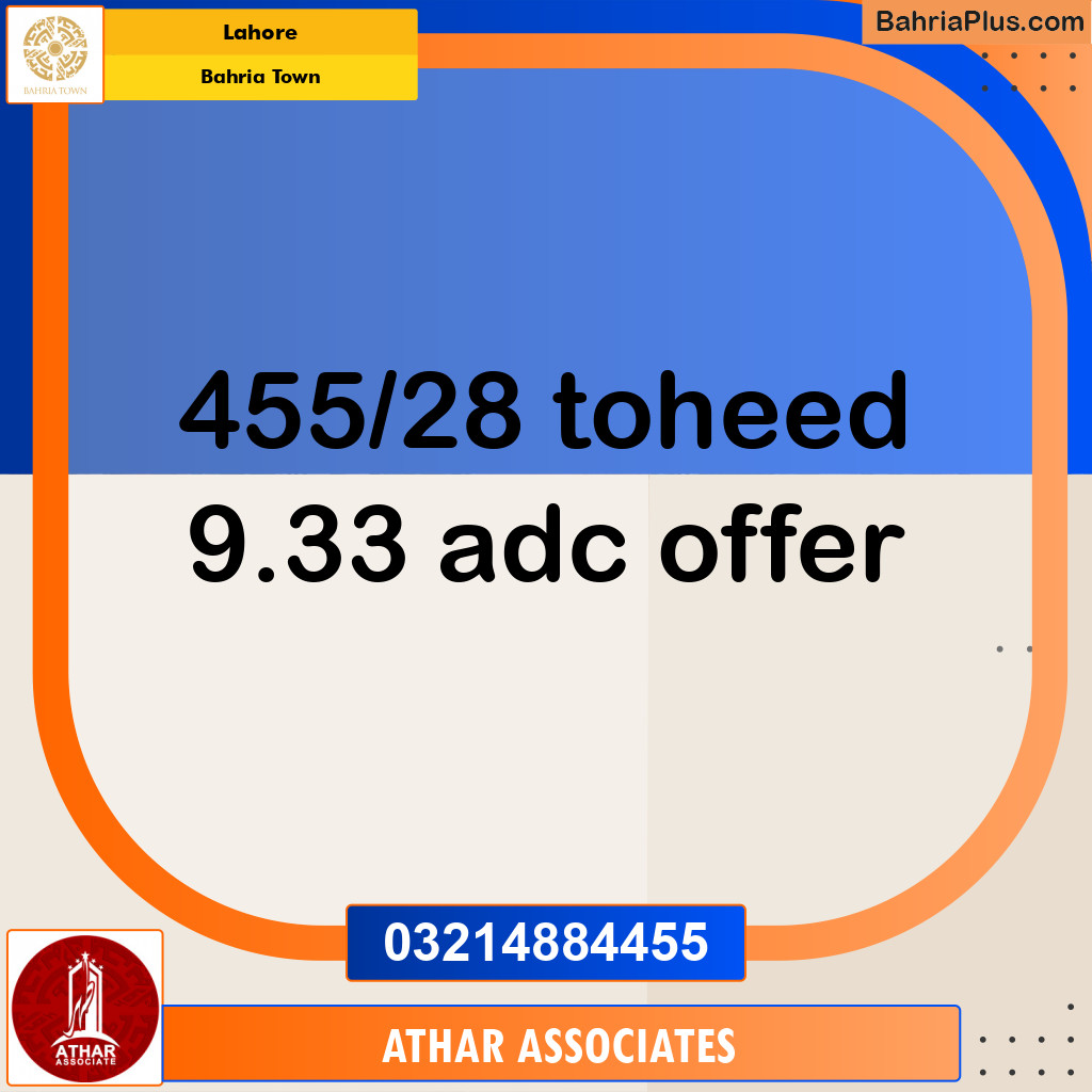 Residential Plot for Sale in Bahria Town, Lahore - (BP-207554)