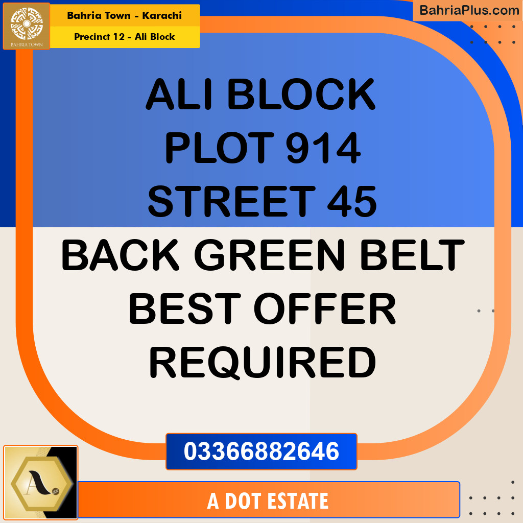 125 Sq. Yards Residential Plot for Sale in Precinct 12 - Ali Block -  Bahria Town, Karachi - (BP-207570)