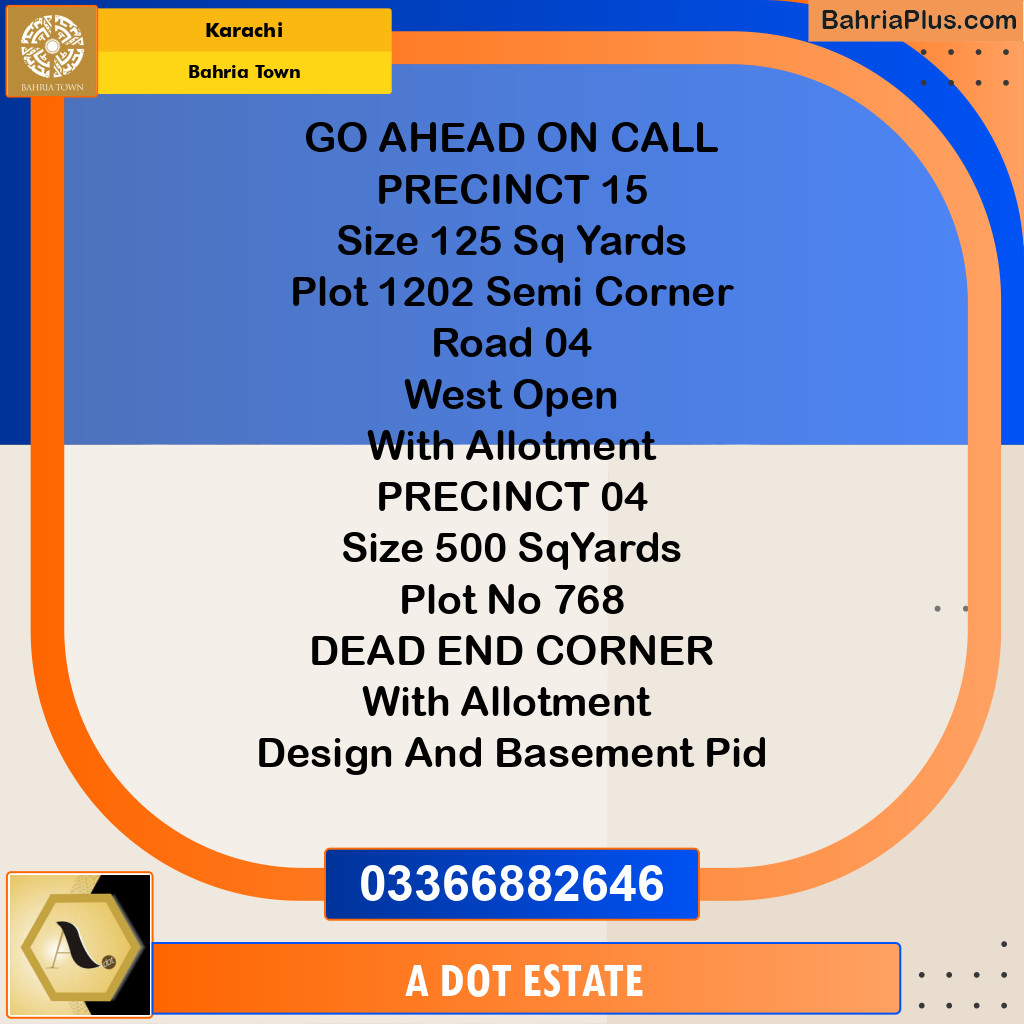 125 Sq. Yards Residential Plot for Sale in Bahria Town, Karachi - (BP-207576)