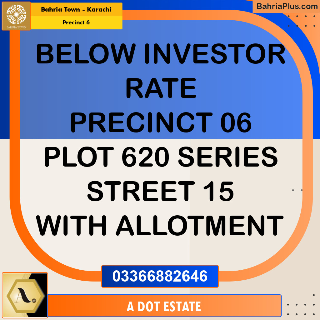 272 Sq. Yards Residential Plot for Sale in Precinct 6 -  Bahria Town, Karachi - (BP-207579)