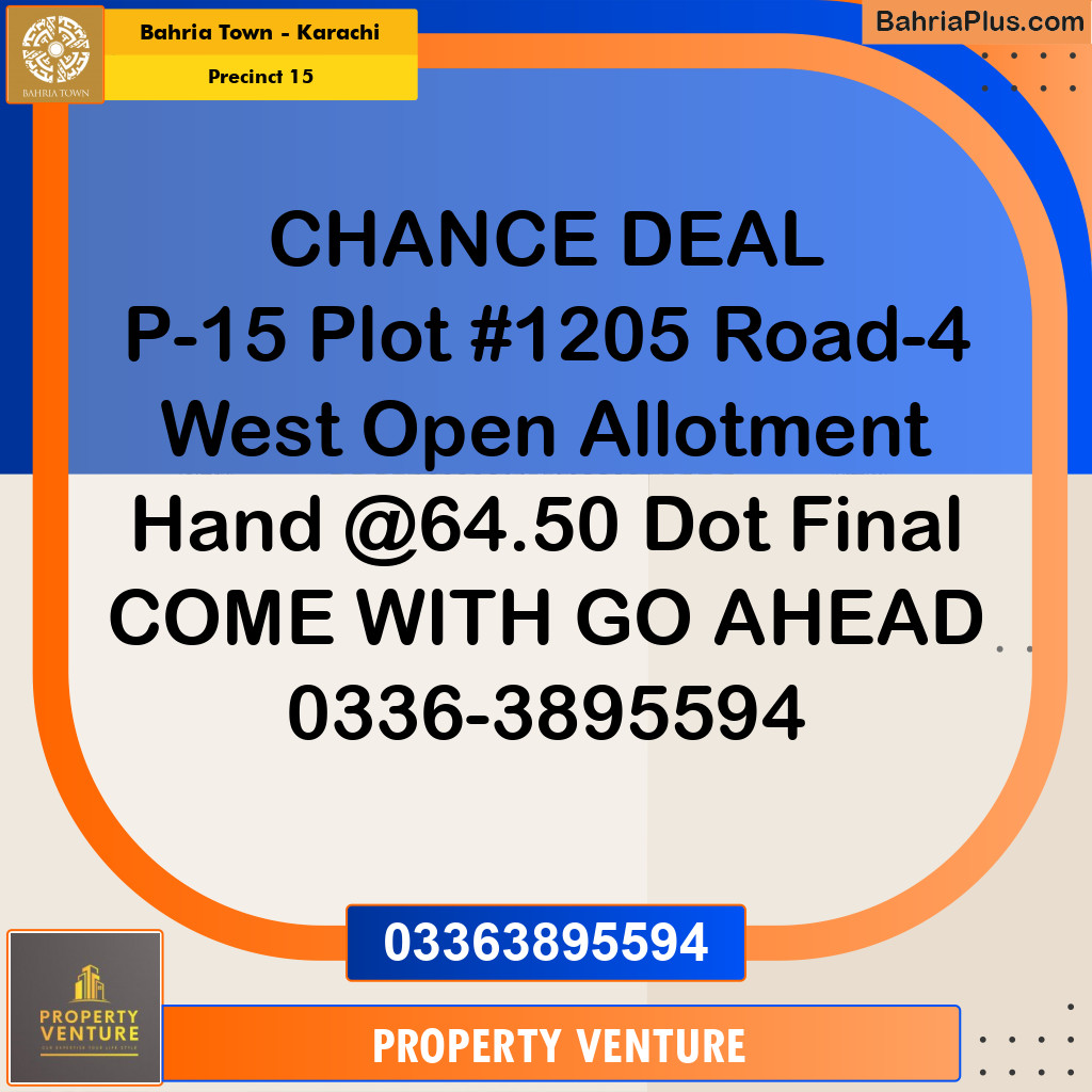 125 Sq. Yards Residential Plot for Sale in Precinct 15 -  Bahria Town, Karachi - (BP-207594)