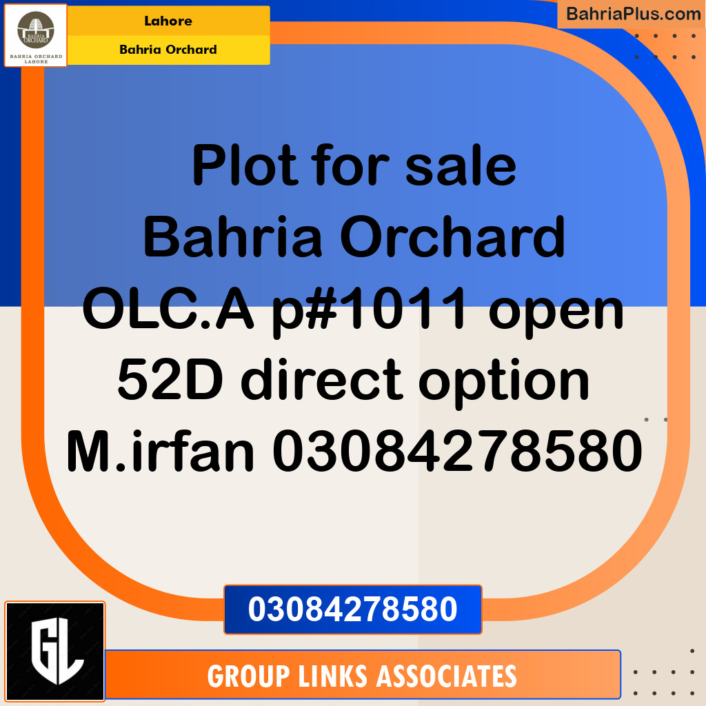 Residential Plot for Sale in Bahria Orchard, Lahore - (BP-207617)