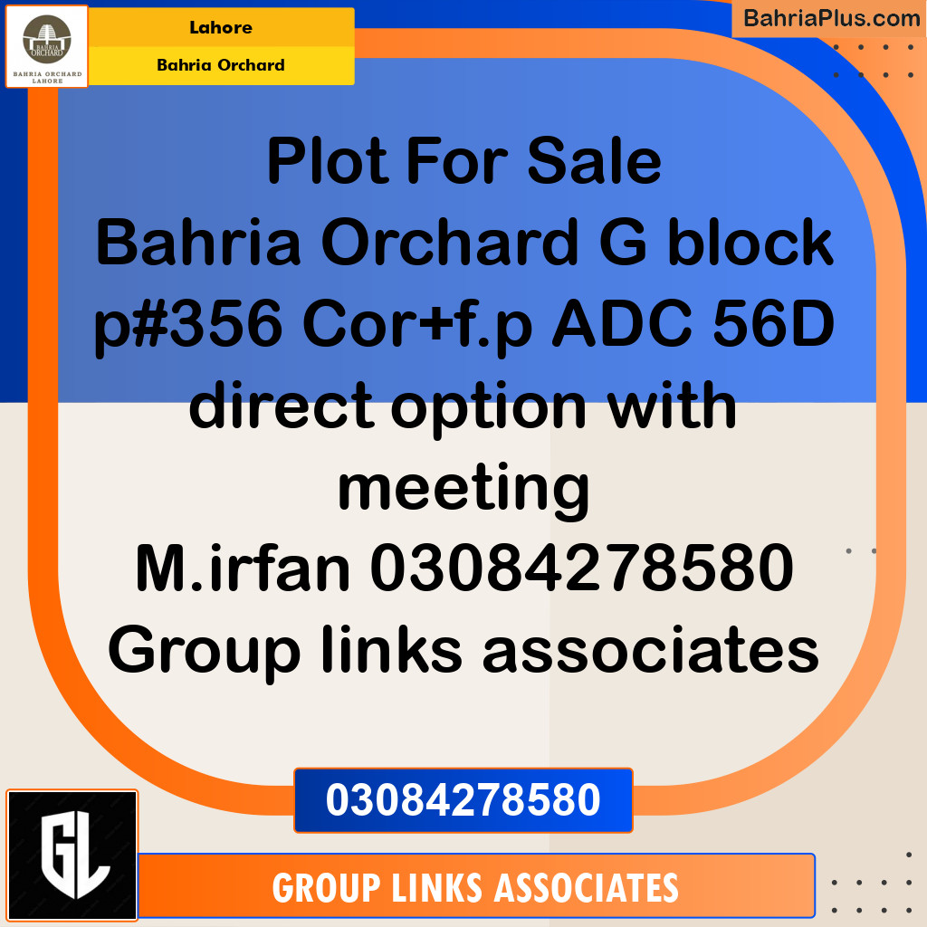Residential Plot for Sale in Bahria Orchard, Lahore - (BP-207618)