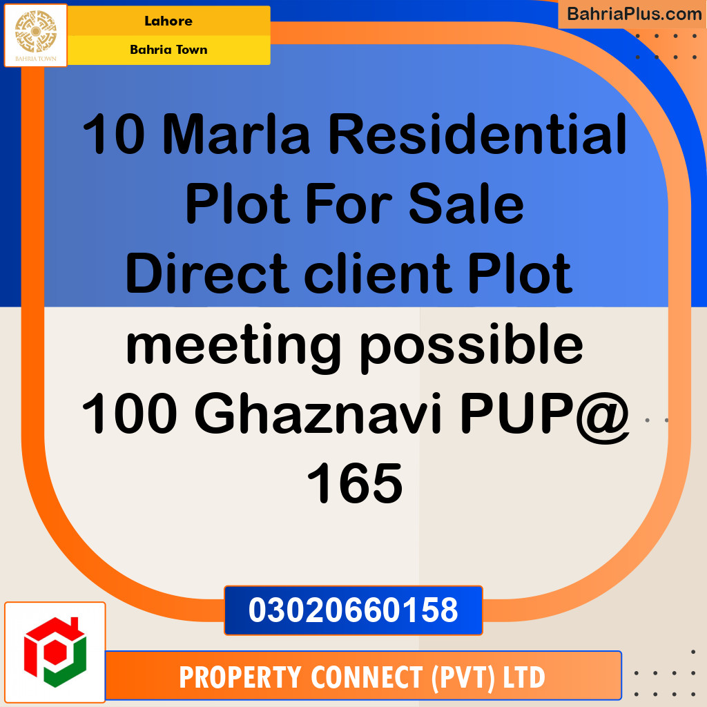 Residential Plot for Sale in Bahria Town, Lahore - (BP-207724)