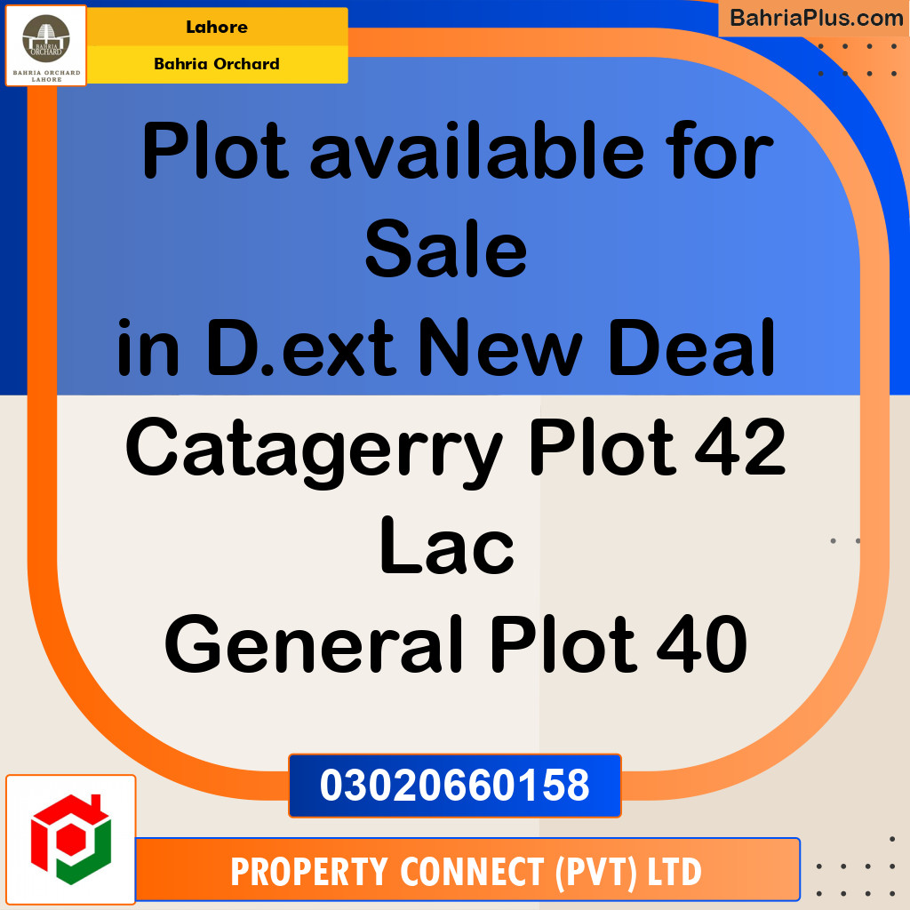 Residential Plot for Sale in Bahria Orchard, Lahore - (BP-207727)