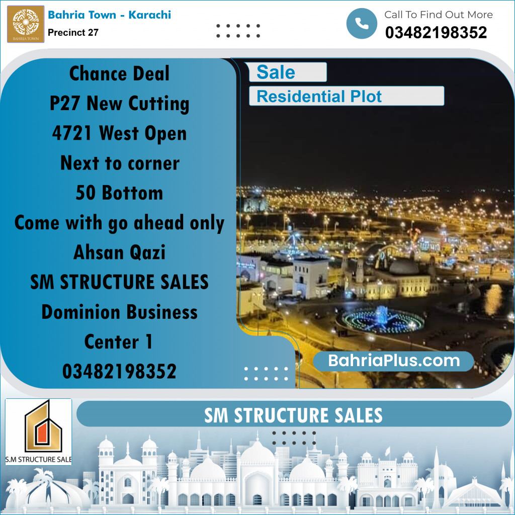 125 Sq. Yards Residential Plot for Sale in Precinct 27 -  Bahria Town, Karachi - (BP-207738)