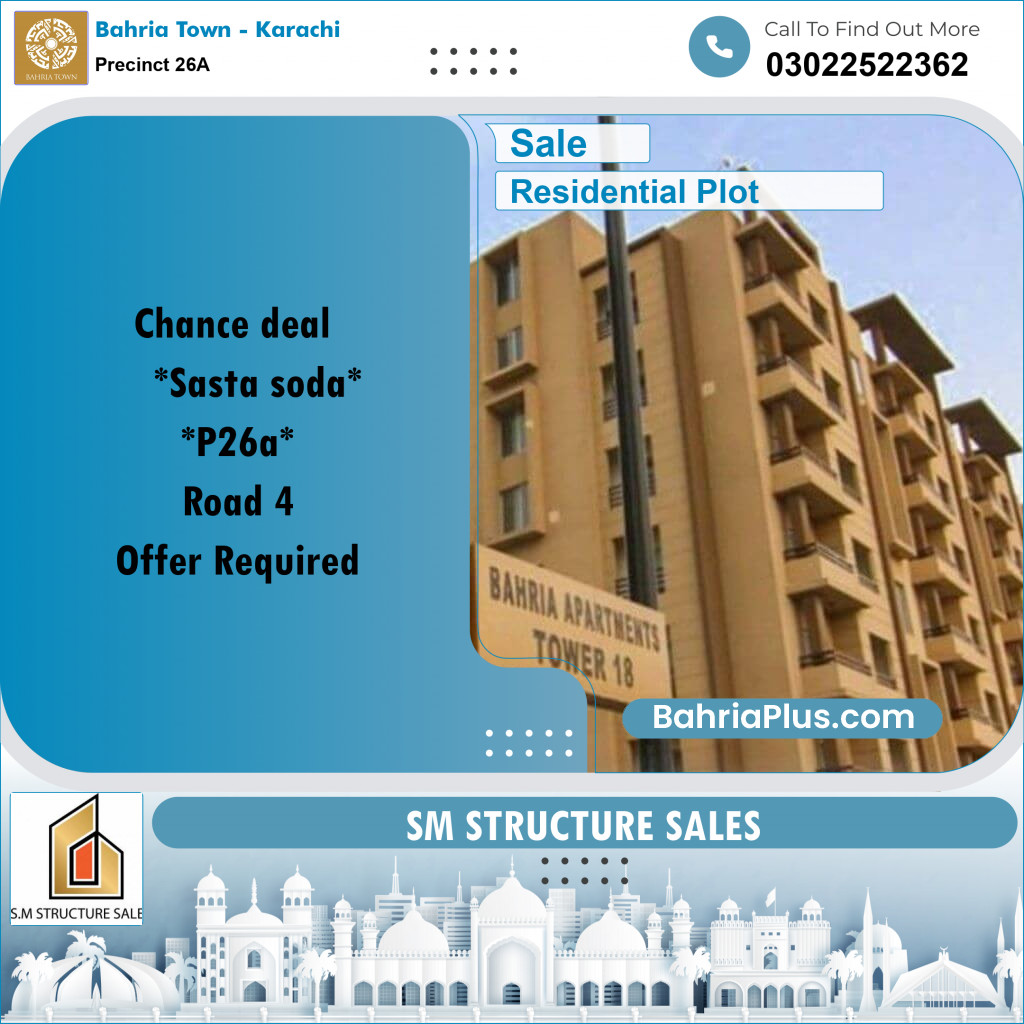 125 Sq. Yards Residential Plot for Sale in Precinct 26A - Bahria Town, Karachi - (BP-207919)