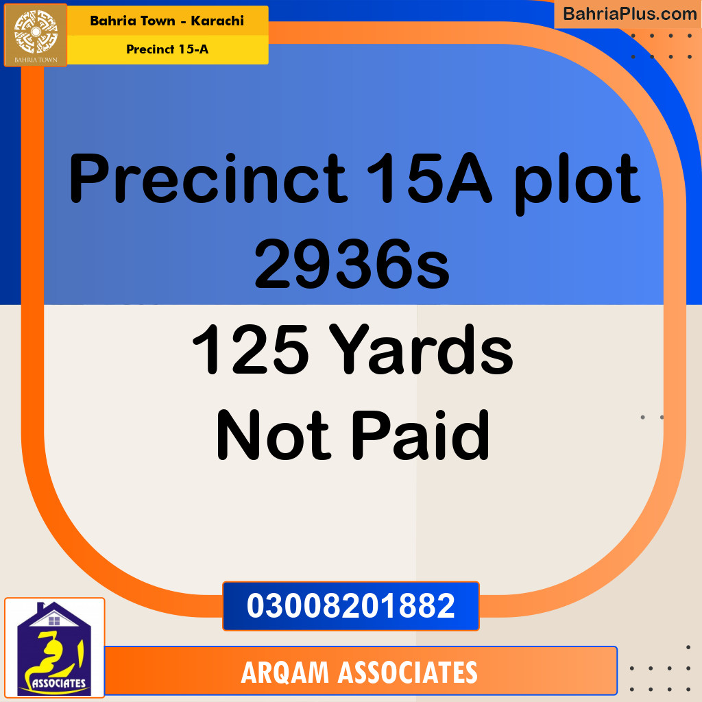 125 Sq. Yards Residential Plot for Sale in Precinct 15-A -  Bahria Town, Karachi - (BP-207959)