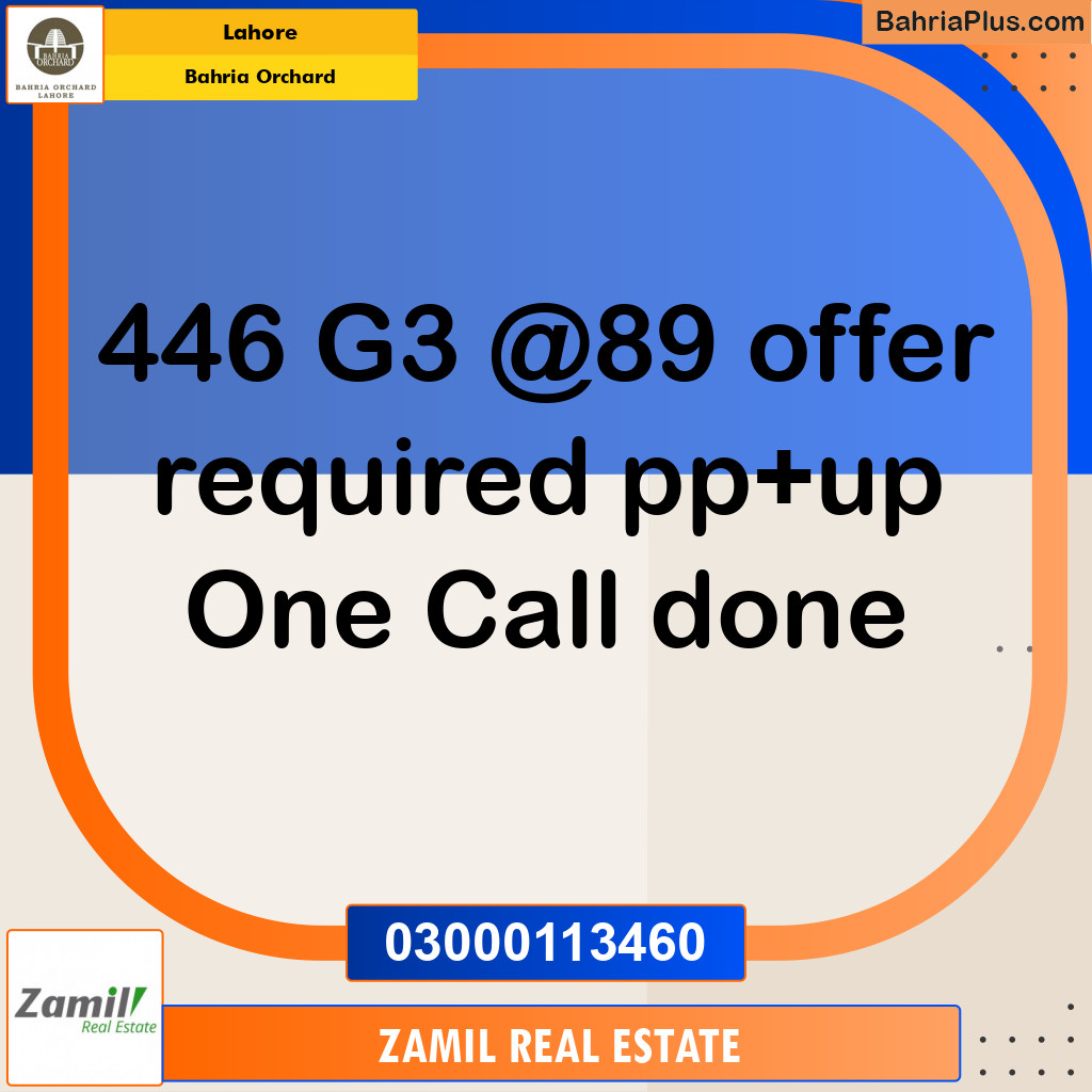 10 Marla Residential Plot for Sale in Bahria Orchard, Lahore - (BP-208006)