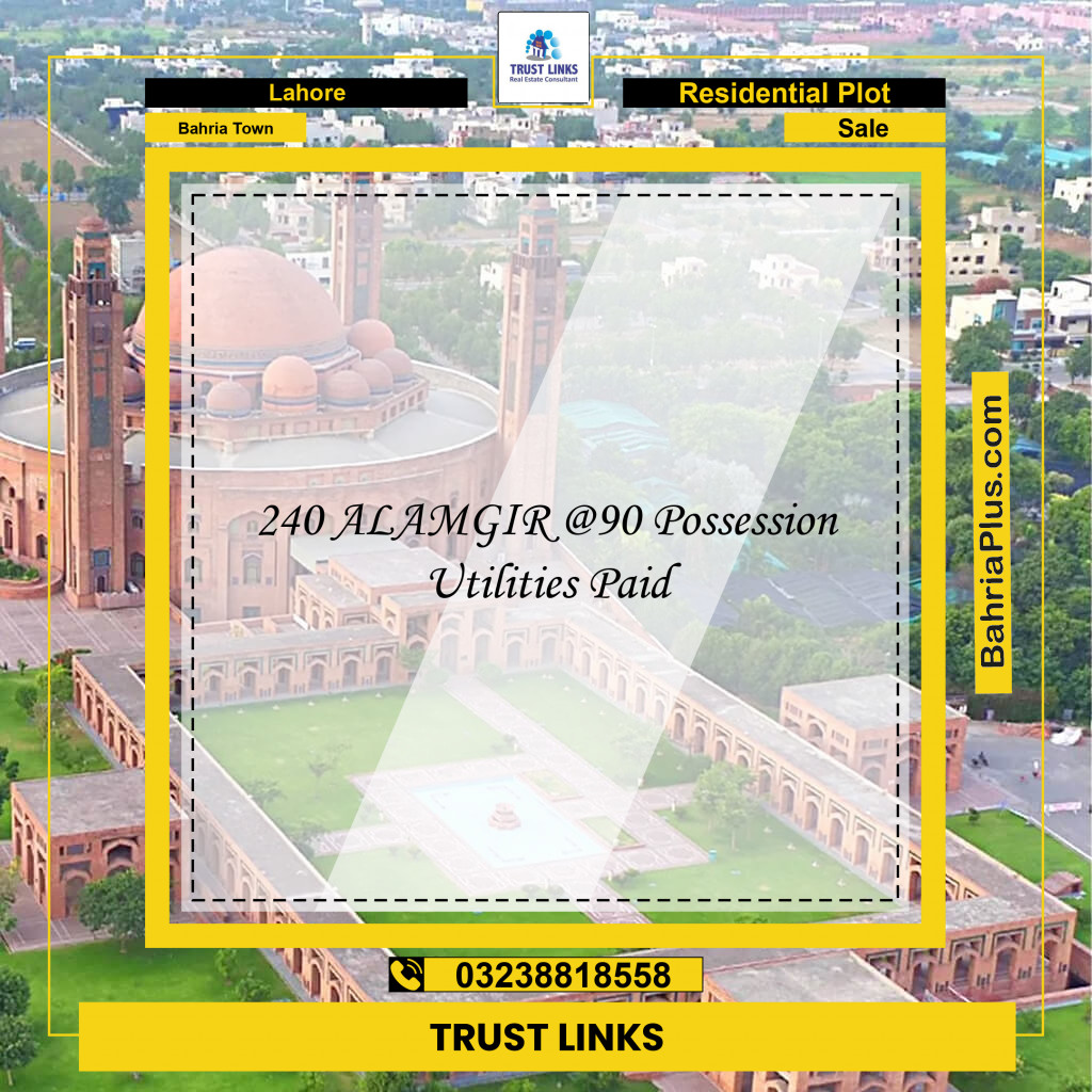 Residential Plot for Sale in Bahria Town, Lahore - (BP-208032)