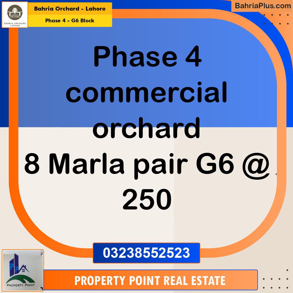 Residential Plot for Sale in Phase 4 - G6 Block -  Bahria Orchard, Lahore - (BP-208110)