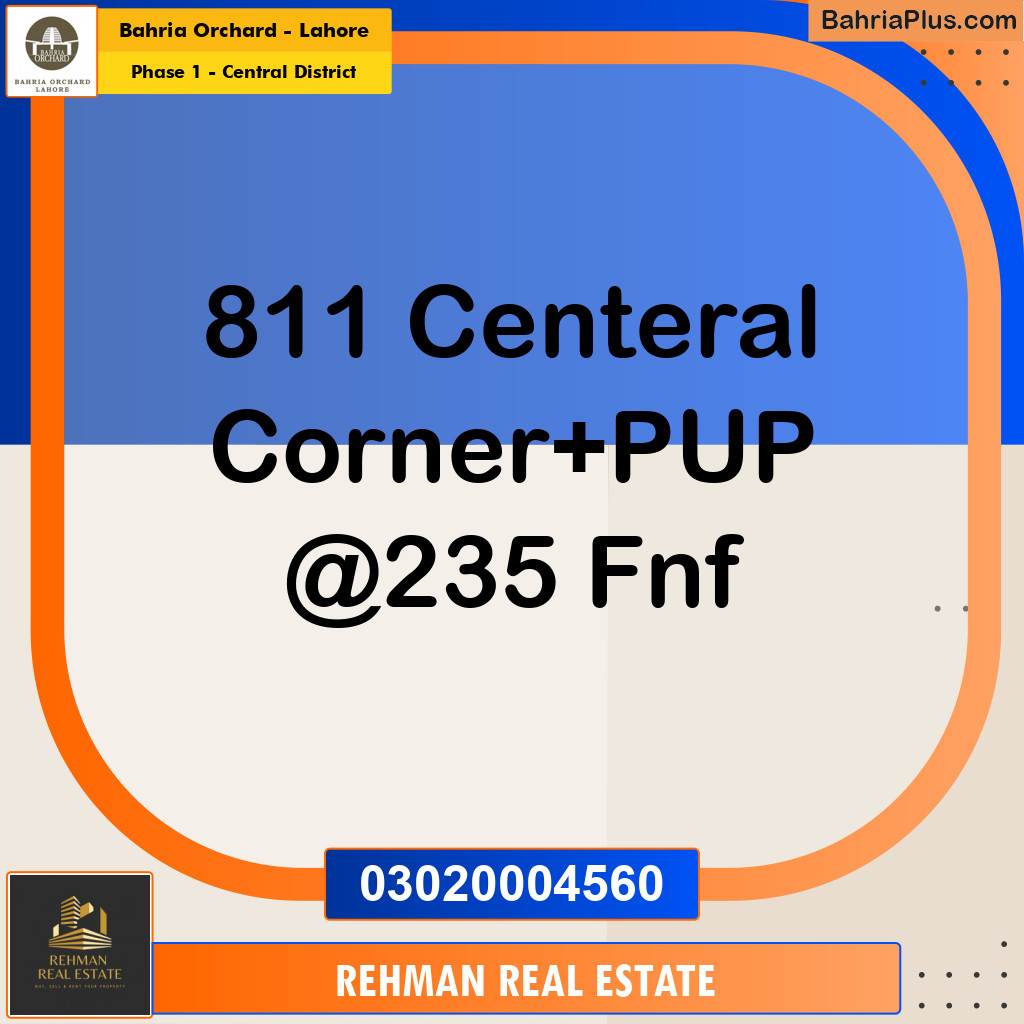 1 Kanal Residential Plot for Sale in Phase 1 - Central District -  Bahria Orchard, Lahore - (BP-208264)