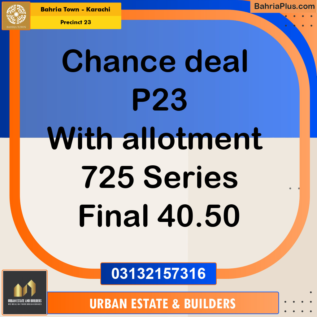 125 Sq. Yards Residential Plot for Sale in Precinct 23 -  Bahria Town, Karachi - (BP-208277)