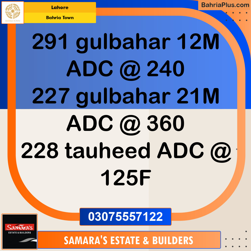 Residential Plot for Sale in Bahria Town, Lahore - (BP-208391)