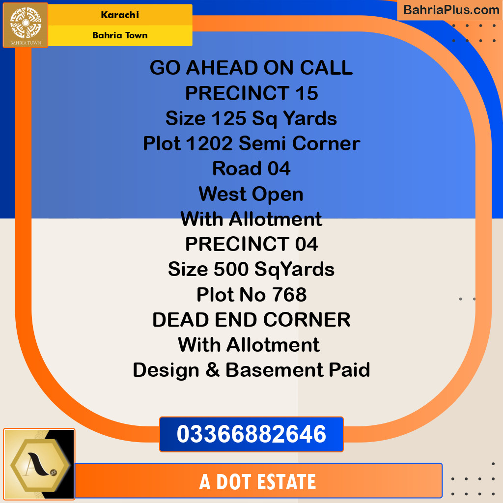 125 Sq. Yards Residential Plot for Sale in Bahria Town, Karachi - (BP-208492)