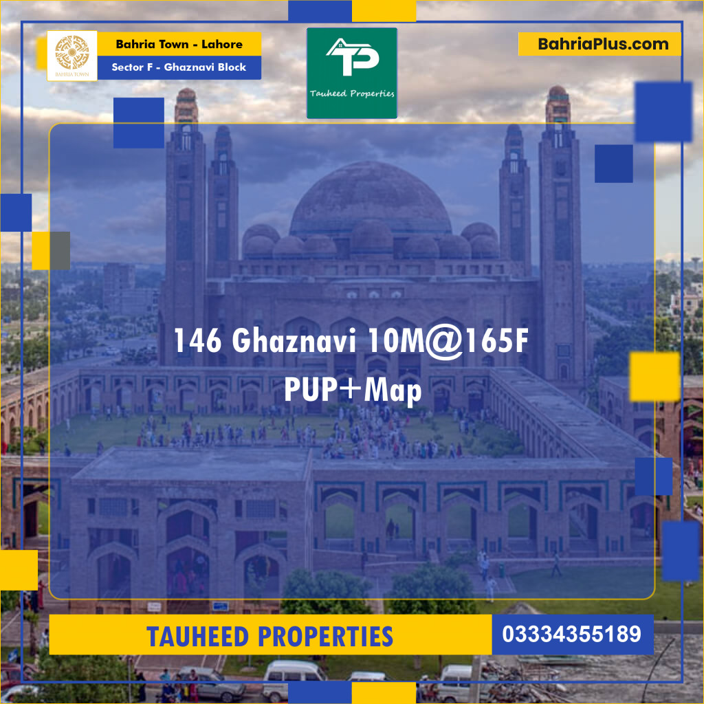10 Marla Residential Plot for Sale in Sector F - Ghaznavi Block - Bahria Town, Lahore - (BP-208514)