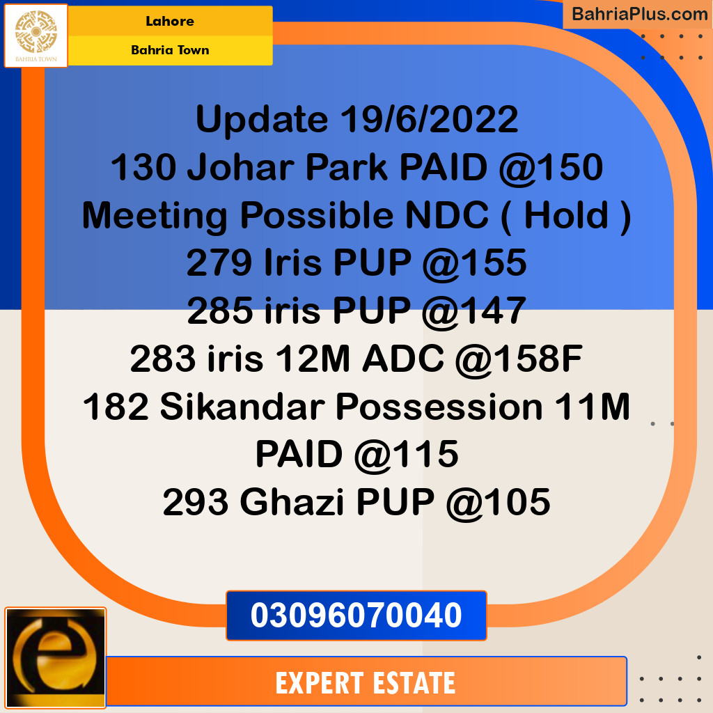 10 Marla Residential Plot for Sale in Bahria Town, Lahore - (BP-208585)