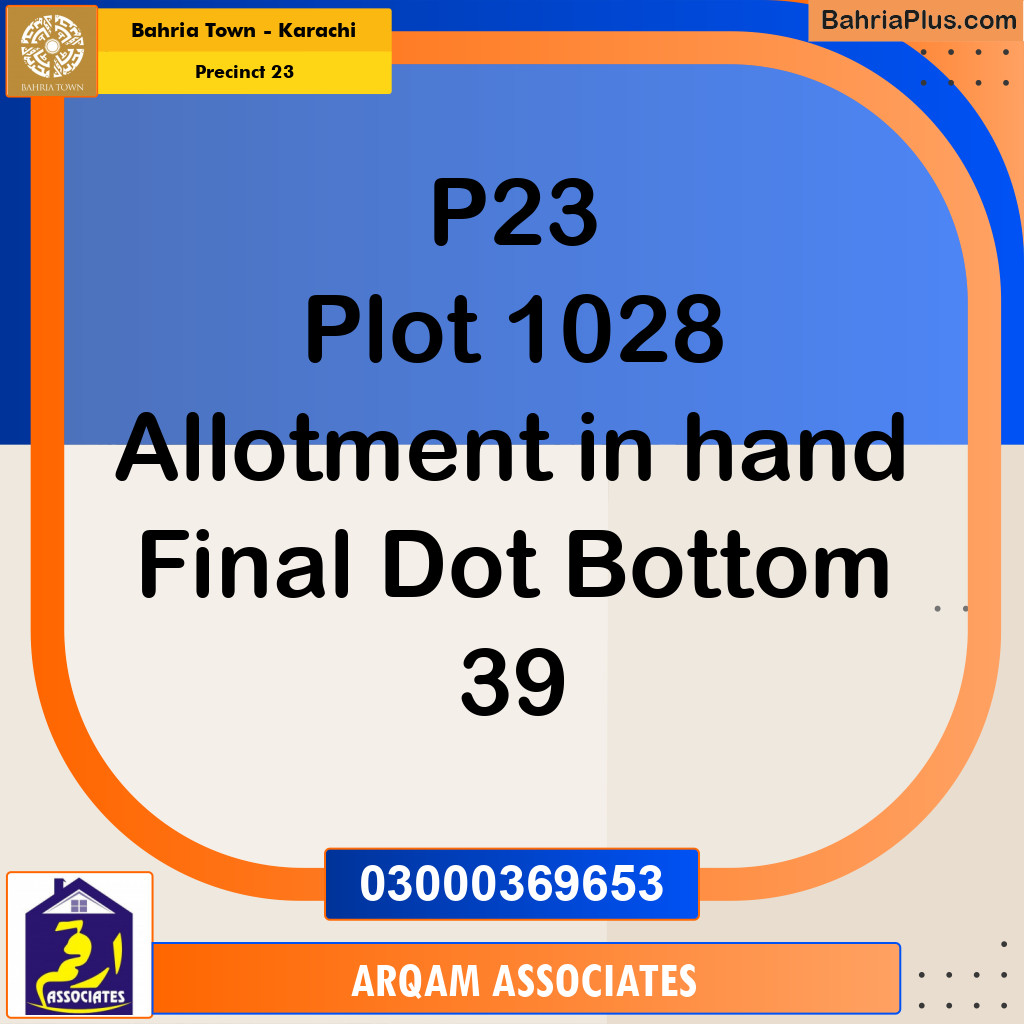 125 Sq. Yards Residential Plot for Sale in Precinct 23 -  Bahria Town, Karachi - (BP-208620)
