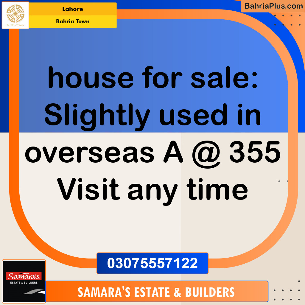 Residential House for Sale in Bahria Town, Lahore - (BP-208750)