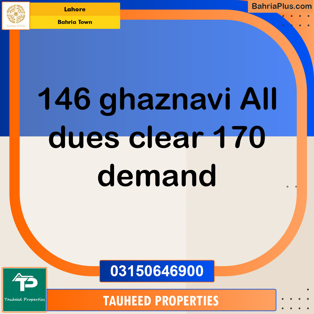 Residential Plot for Sale in Bahria Town, Lahore - (BP-208774)