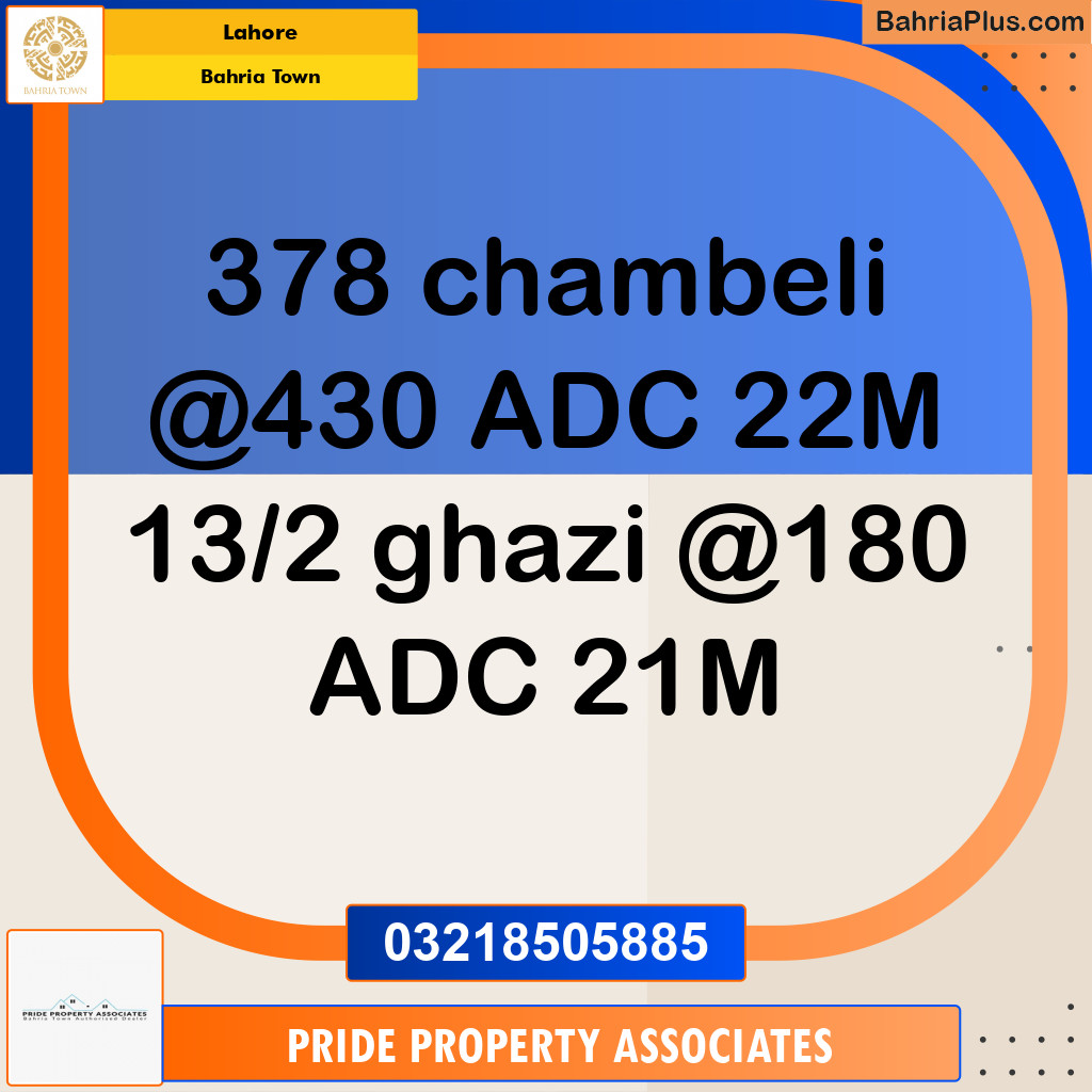 Residential Plot for Sale in Bahria Town, Lahore - (BP-208789)