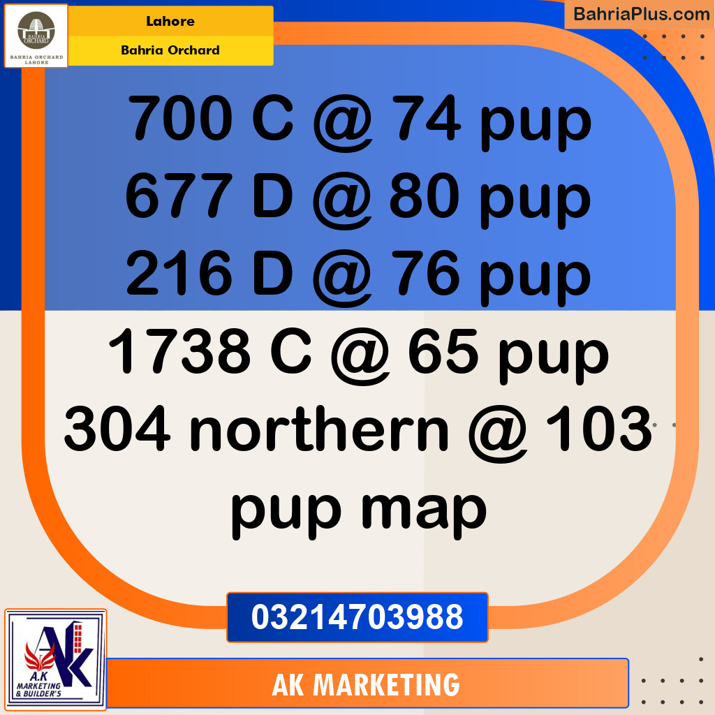 Residential Plot for Sale in Bahria Orchard, Lahore - (BP-208825)