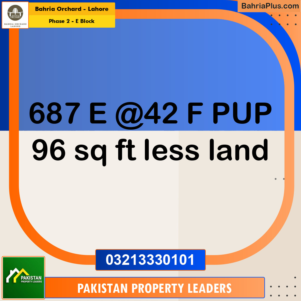 5 Marla Residential Plot for Sale in Phase 2 - E Block -  Bahria Orchard, Lahore - (BP-208994)