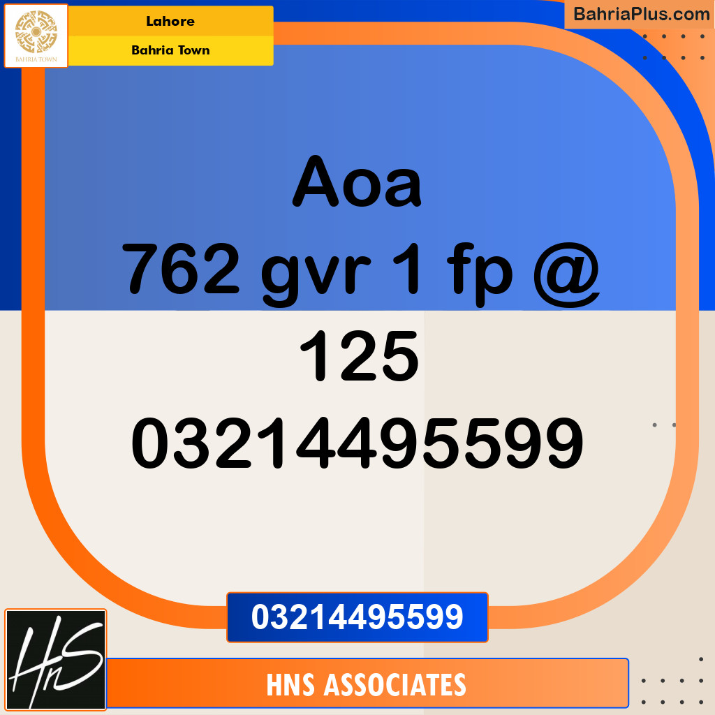 Residential Plot for Sale in Bahria Town, Lahore - (BP-209016)